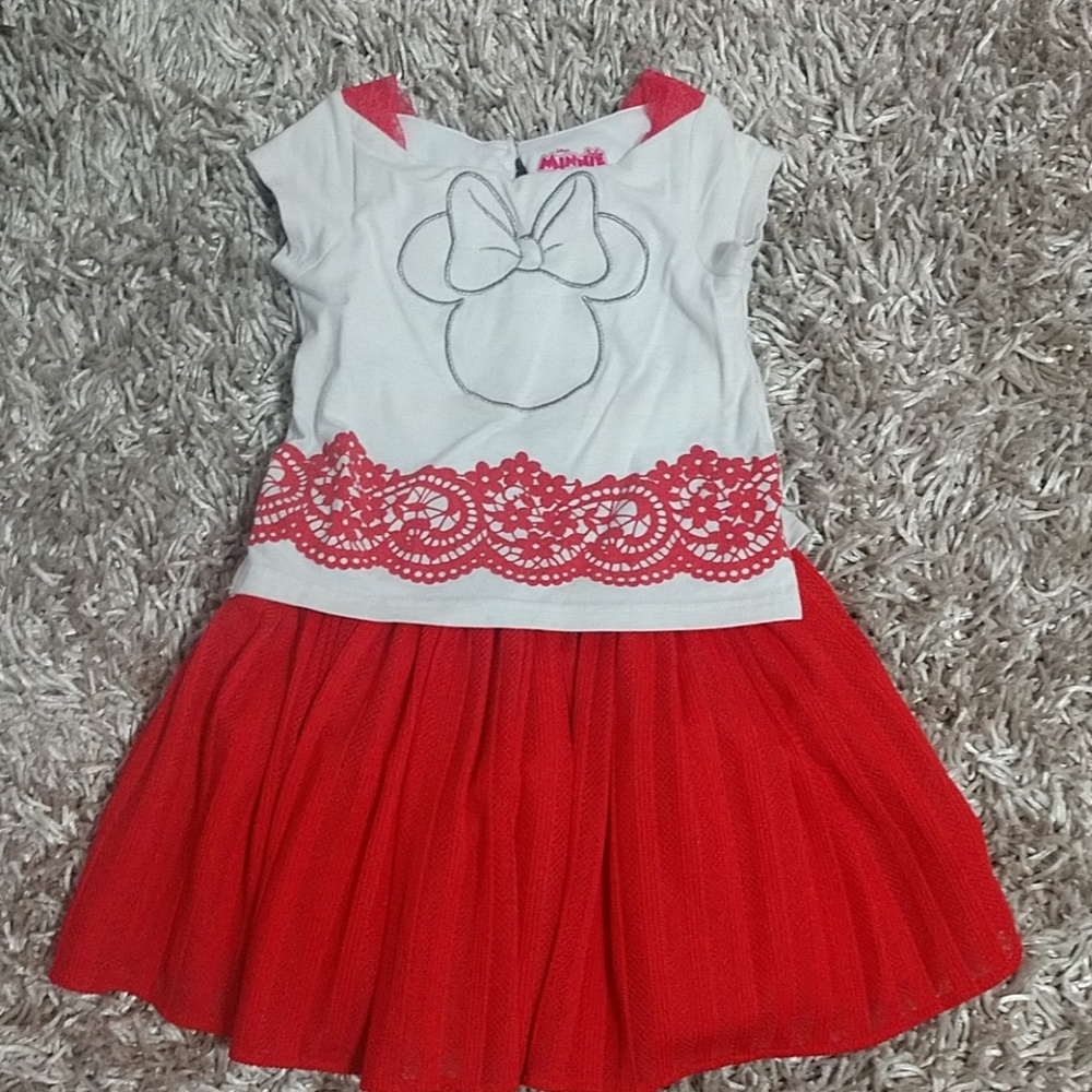 Red minnie mouse  dress